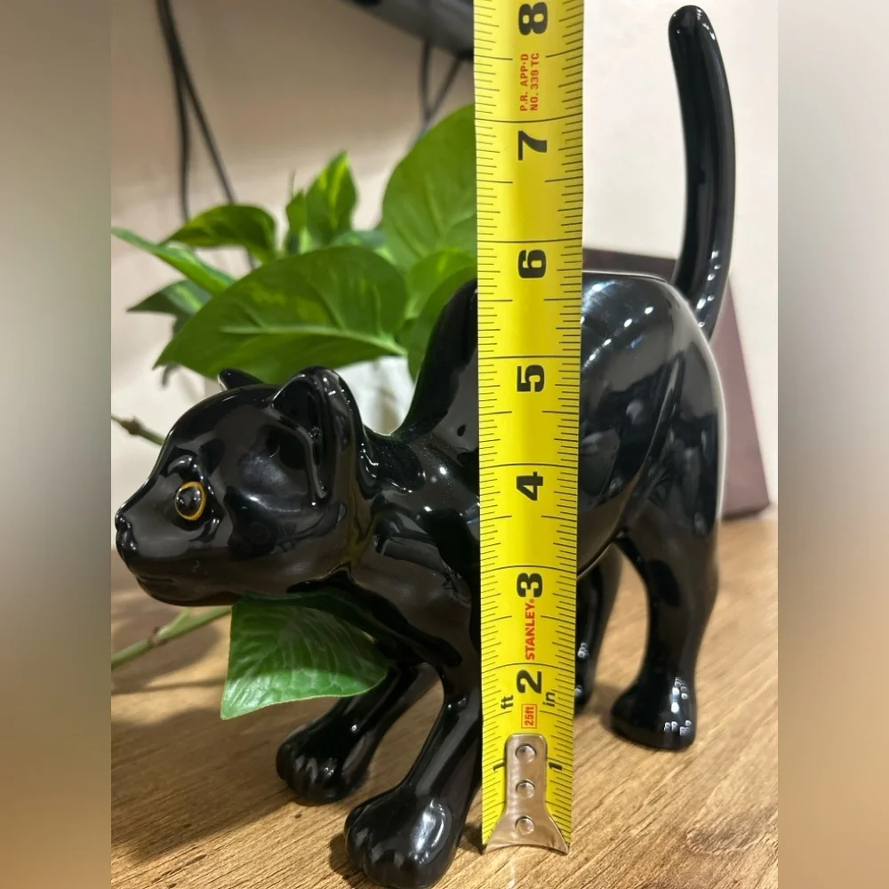 PartyLite Retired Halloween Black Cat Tealight Holder - Picture 7 of 7